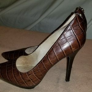 Dark Brown Crocodile Michael Kors Pump